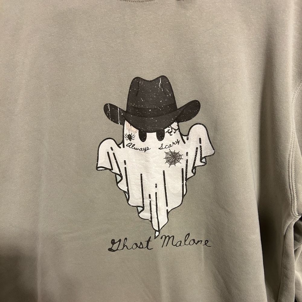 Distressed by HB Tan Graphic Sweater